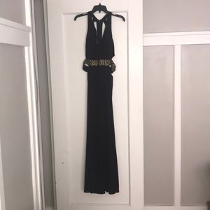 Formal black and gold dress